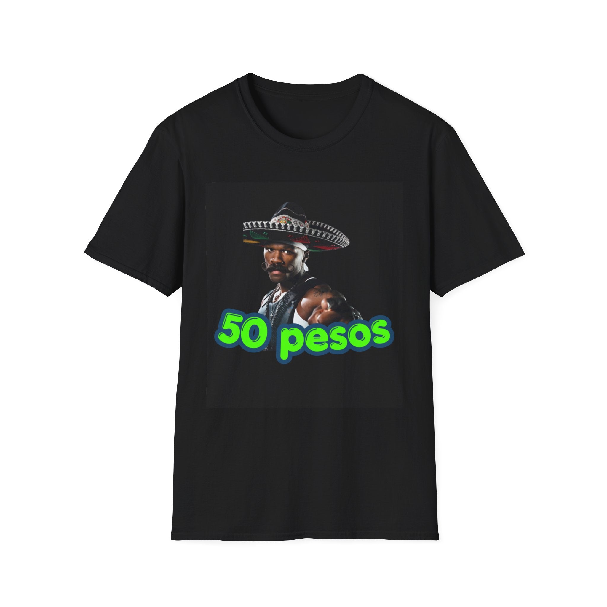 Graphic T-Shirt — "50 Pesos" Mexican Sombrero Retro Design